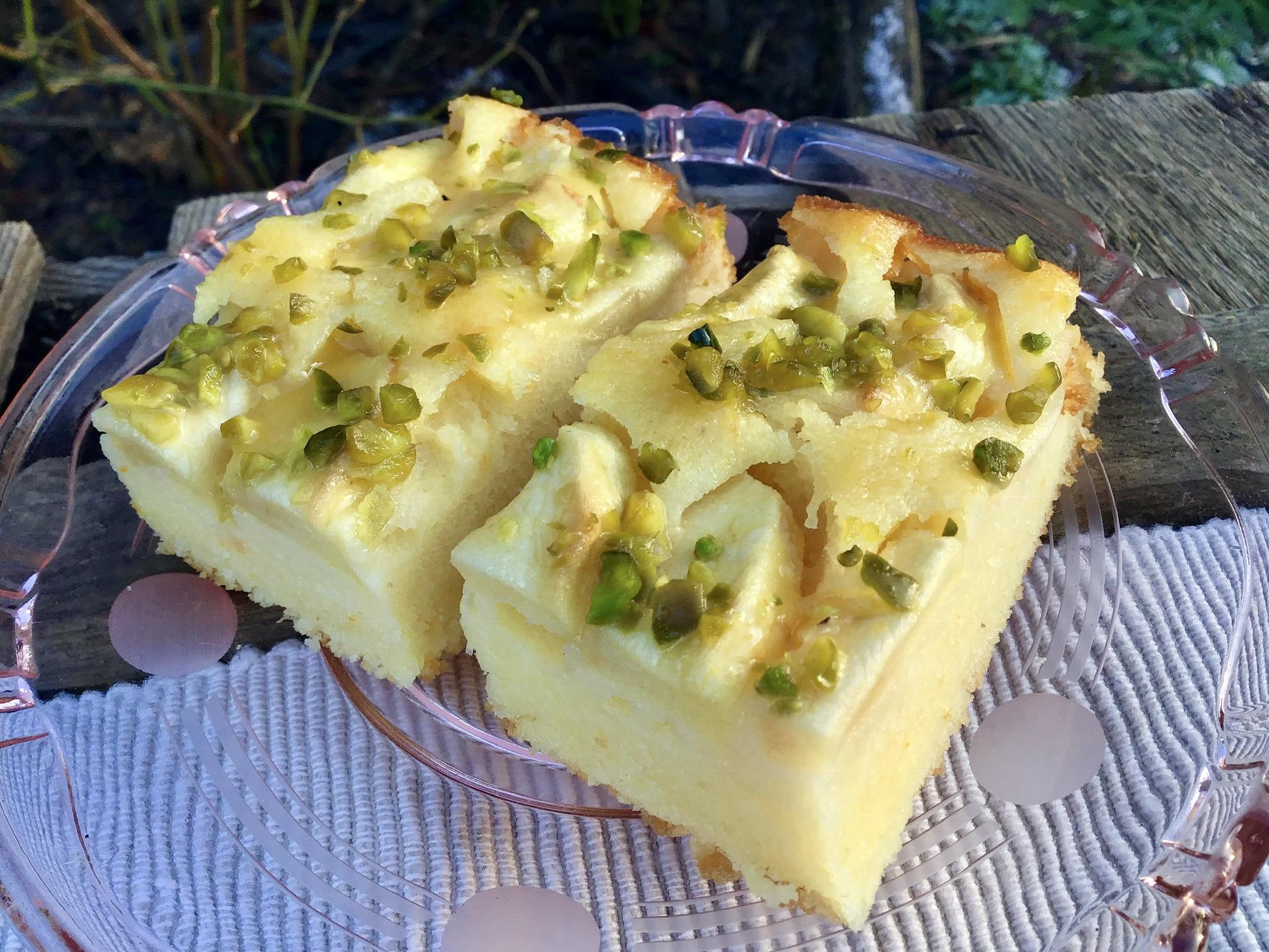 Apfelkuchen mit Orange