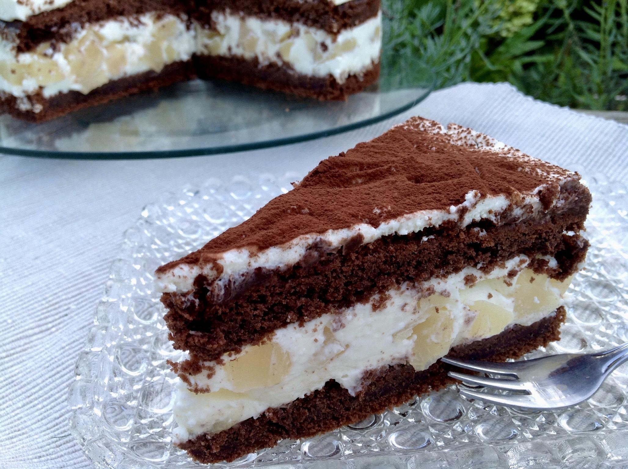 Schoko- Birnen- Torte